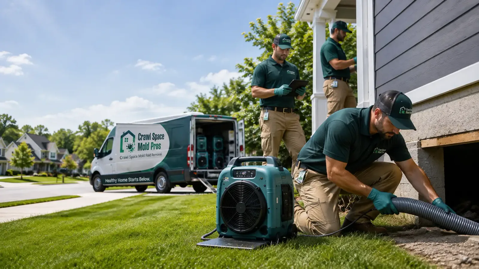 Crawl Space Mold Removal in Bridgeport, WA